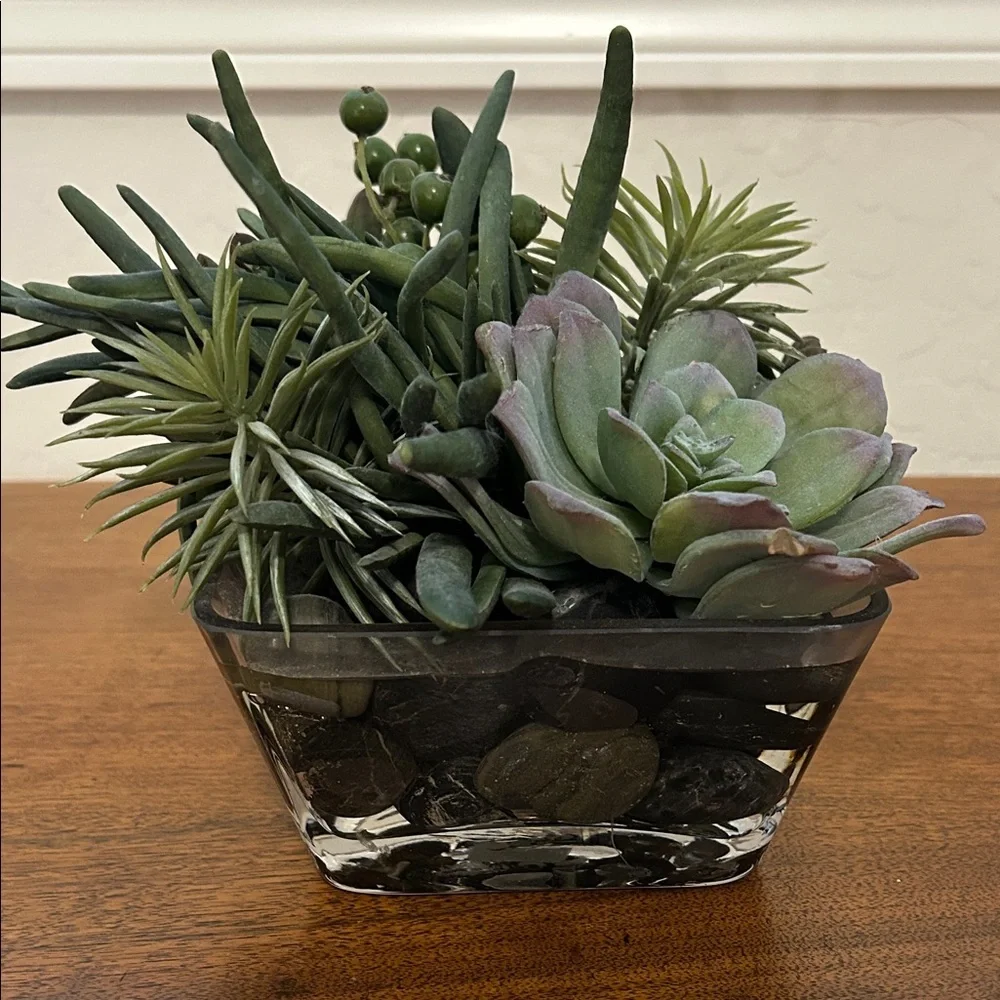 Artificial Green Succulent Arrangement